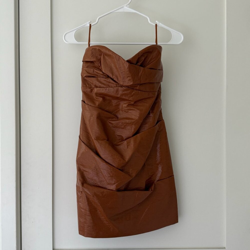 Bec & Bridge Babette Mini Dress in Toffee